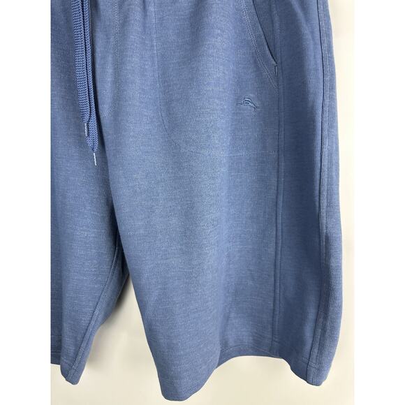 Tommy Bahama French Terry Knit Jam Shorts Drawstring Heather Blue Men's Size XL - Picture 6 of 14